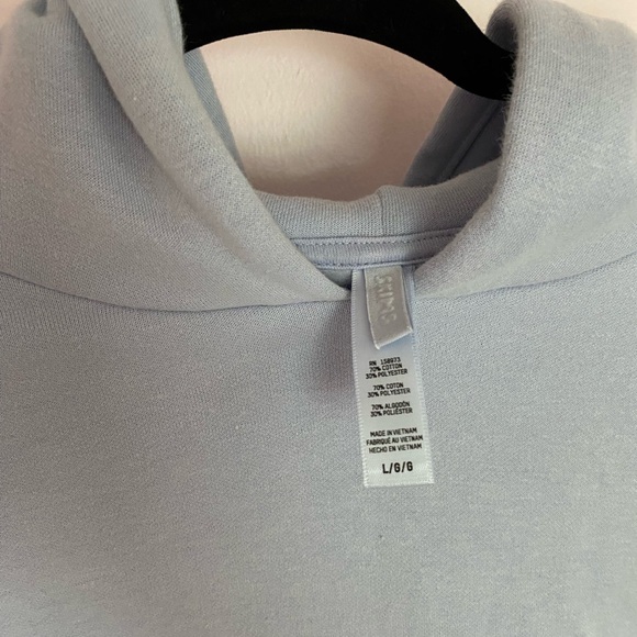 Skims Cotton Blend Fleece Classic Pullover Hoodie - Picture 3 of 4